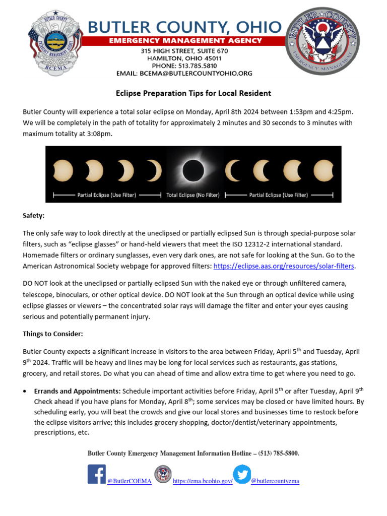 2024 0118 EMA Eclipse Residemnts PDF Solar Eclipse Physical Sciences