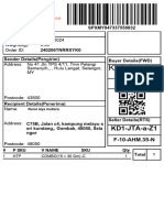 KV2-RWG-c-Z: Ship by Date: 08-02-2024 Weight (KG) : 0.30 Order ID