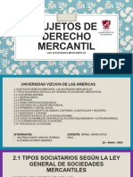 Sujetos de Derecho Mercantil Presentacion