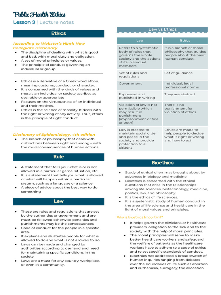 HC Public Health Ethics | PDF | Informed Consent | Bioethics