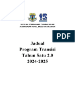 Jadual Program Transisi 2024
