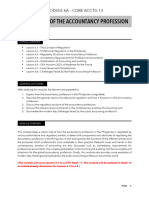 Module 6a Regulation of The Accountancy Profession