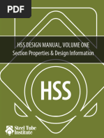 Design Manual of HSS PDF | PDF | Strength Of Materials
