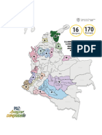 Listado de Subregiones y Municipios Pdet