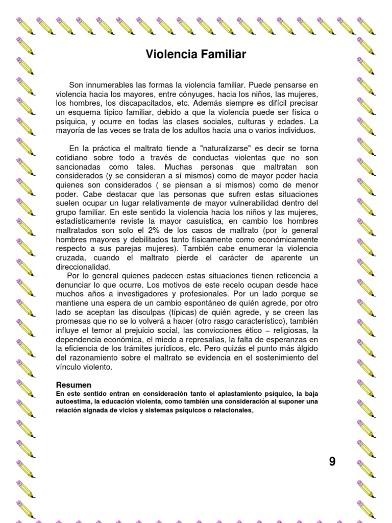 Prevención de la Violencia Familiar | PDF | La violencia contra las ...