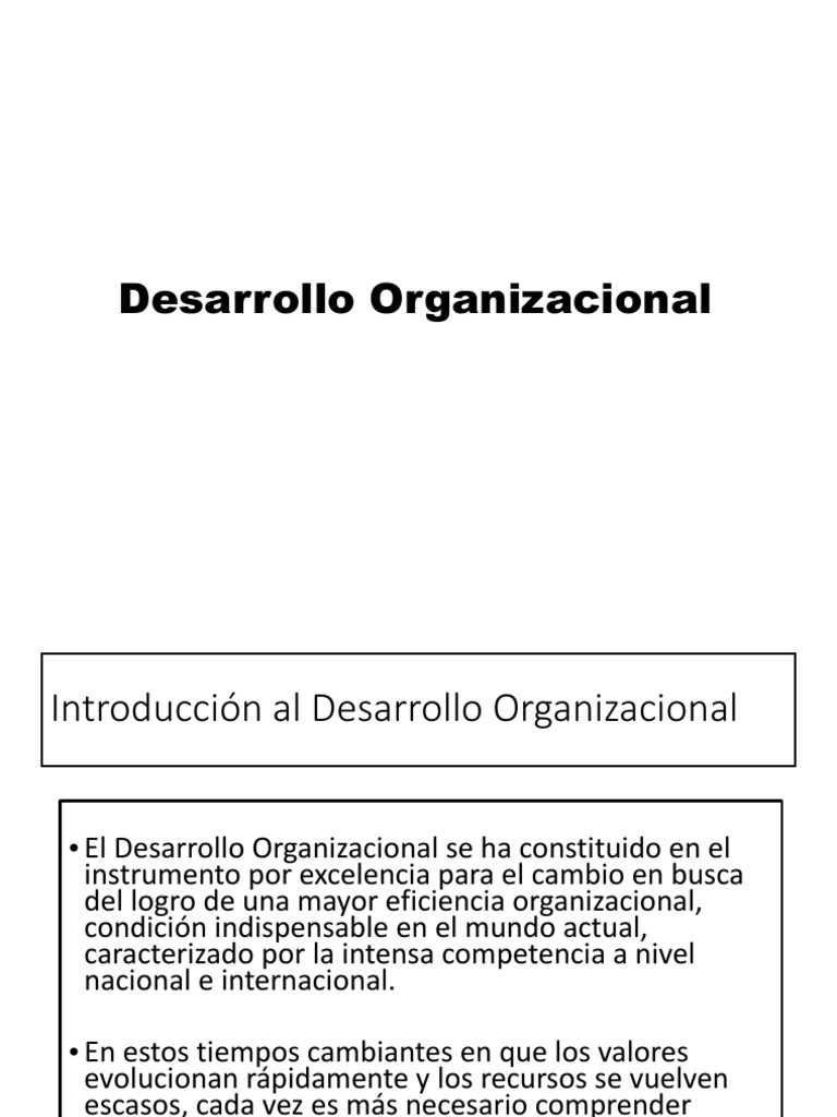 Desarrollo Organizacional en México | PDF | Crecimiento personal y ...