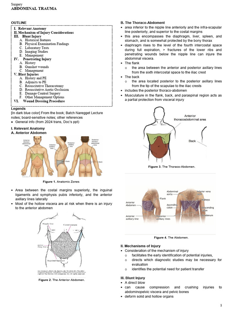 Abdominal Trauma Management Overview | PDF | Injury | Pelvis