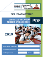 Ciencia Y Tecnología Tercer Grado de Secundaria: Institución Educativa Apellidos y Nombres Grado y Sección Fecha