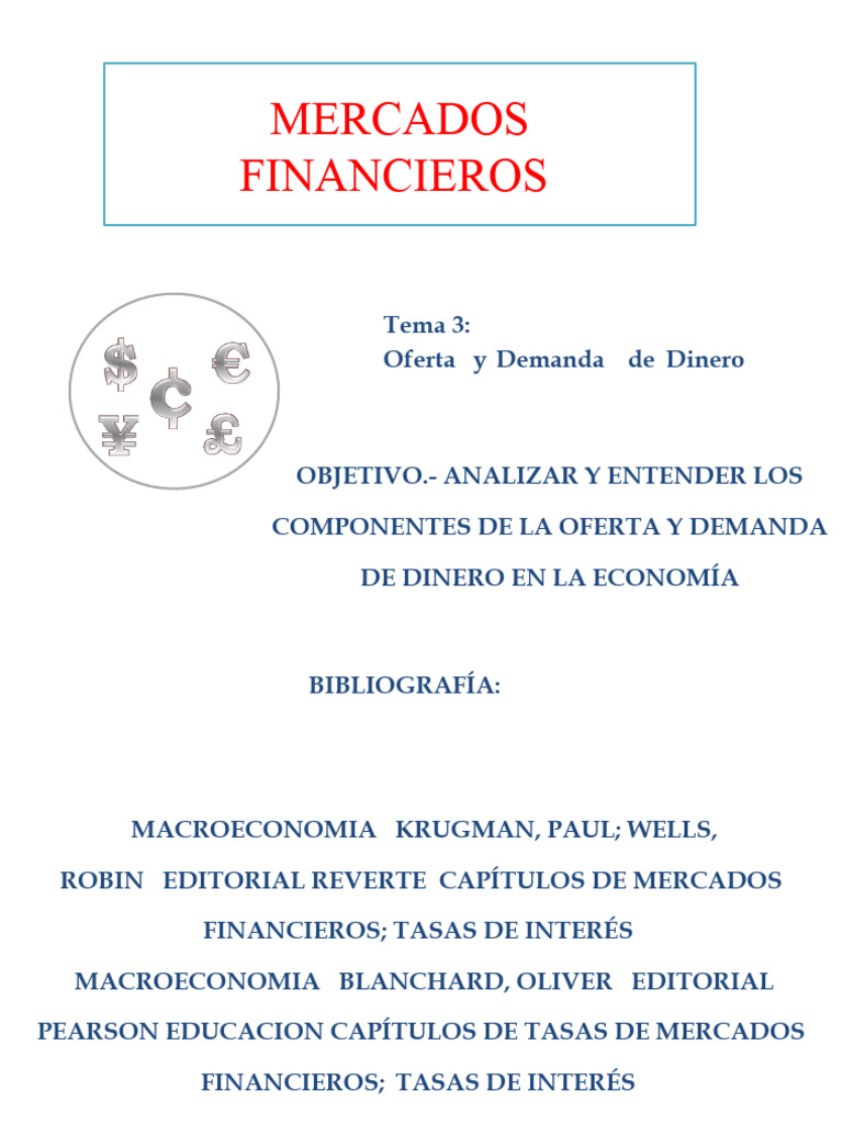 Oferta y Demanda de Dinero en Economía | PDF | Dinero | Oferta de dinero