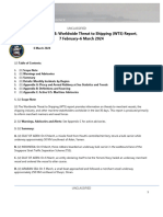  U.S. Navy Office of Naval Intelligence Worldwide Threat to Shipping (WTS) Report, 7 February  to  6 March 2024