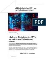 ¿Qué Es El Blockchain, Los NFT y Por Qué Es Una Profesión Con Fu