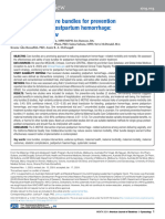 Effectiveness of Care Bundles For Prevention and Treatment of Postpartum Hemorrhage - A Systematic Review