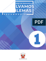 Resolvamos Problemas 1, Secundaria Cuaderno de Trabajo de Matemática 2023