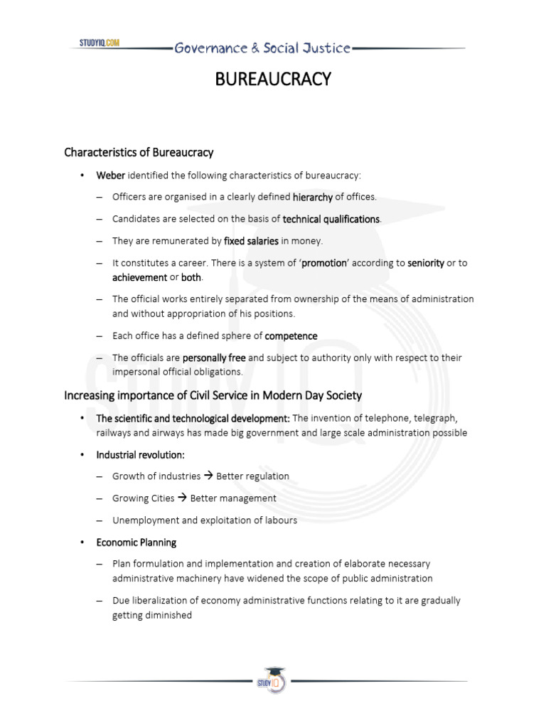 Bureaucracy | PDF | Governance | Civil Service