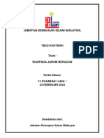 Teks Khutbah Jumaat 23 Februari 2024 - Waspada Jarum Beracun