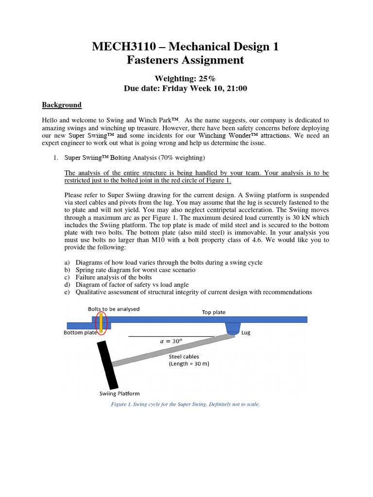 Fasteners Assignment Assessment Guidelines - v2 | PDF | Mechanical ...