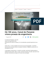 Leitura Complementar - Há 100 Anos, Canal Do Panamá Virava Proeza Da Engenharia