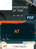 Prepositions of Time