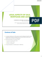 003 Legal Aspects of Sale, Mortgage, Lease