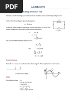 Lesson - 7 AC Circuits