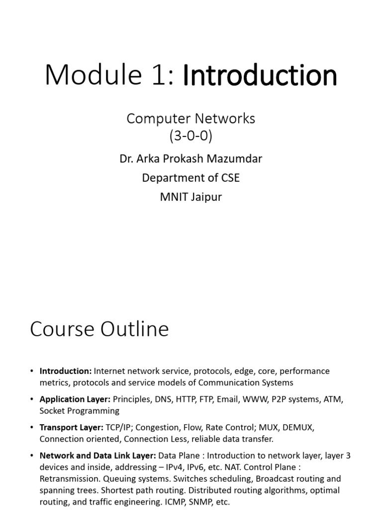 CN Module-1 | PDF | Computer Network | Port (Computer Networking)