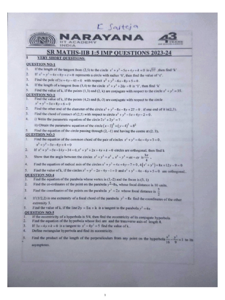 Maths 2b | PDF