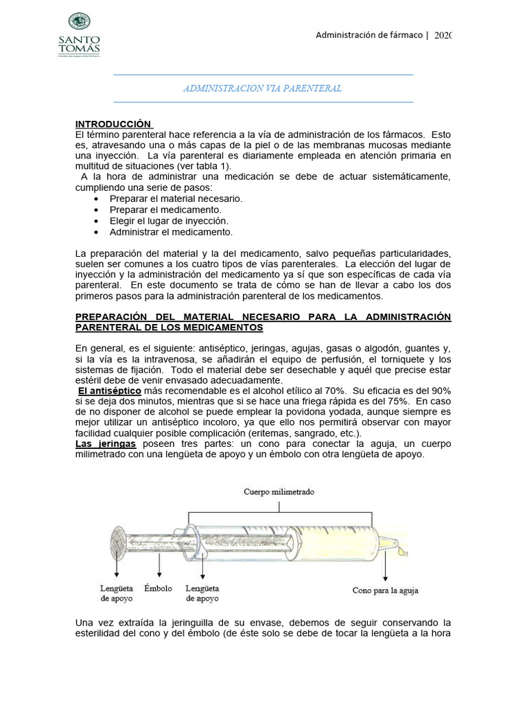 Guia NÂ° 3 | PDF | Terapia intravenosa | Inyección (medicina)