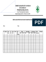 Berita Acara Pemantauan Sisa Obat Narkotika Ruangan
