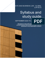 LW GLO S24-A25 Syllabus and Study Guide - Final