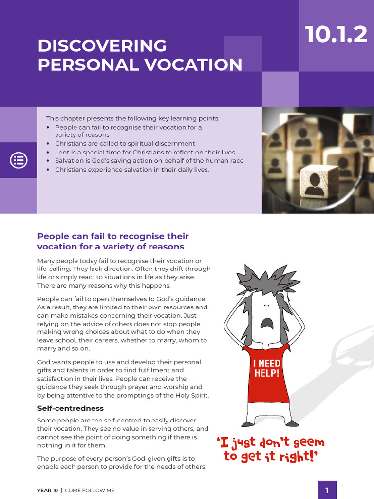 Discovering Personal Vocation in Lent | PDF | Lent | Jesus