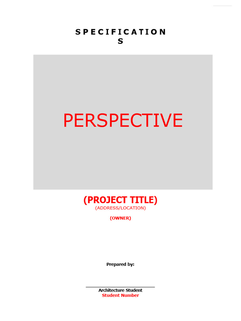 Specifications Building Utilities Pdf Concrete Wall