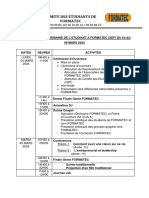 Programme de La Sef 23-24