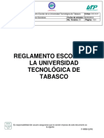 Reglamento - Escolar - Universidad - Tecnologica - de - Tabasco 1