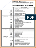 Itinerary Aceh Tsunami Tour - 2023