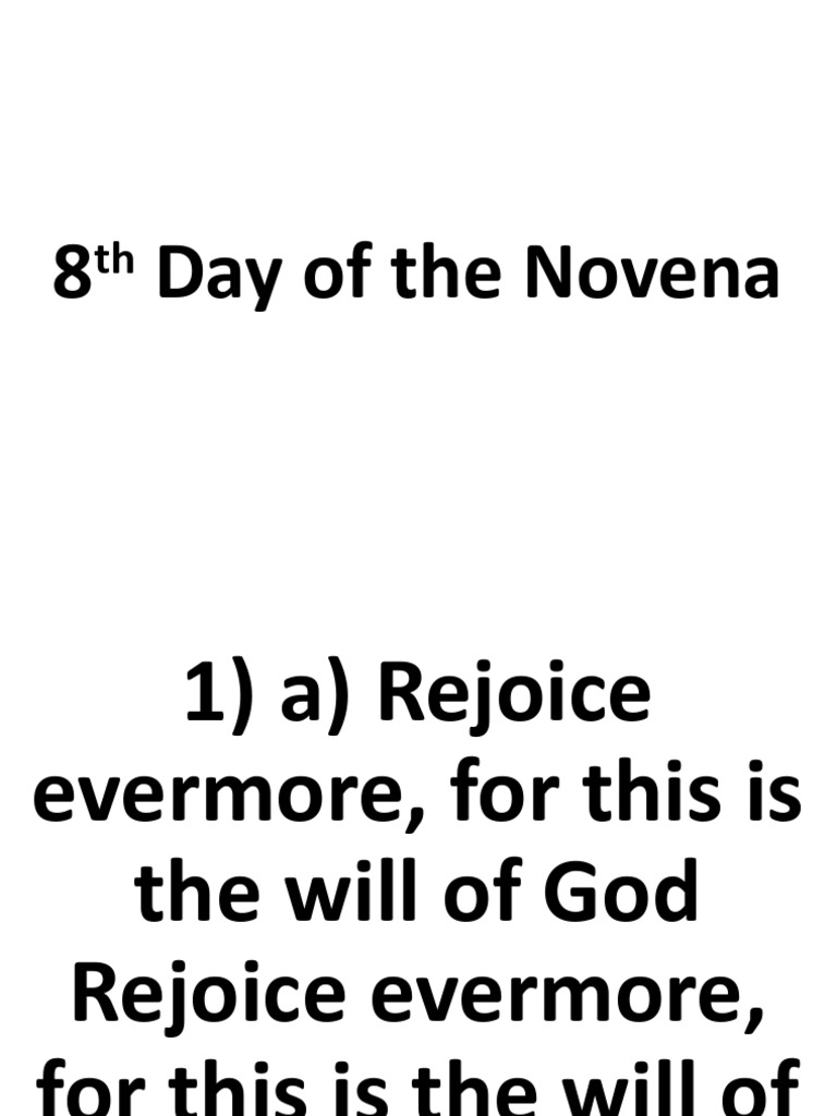 8th day of the novena pdf christian worship and liturgy