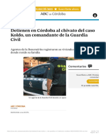 Detienen en Córdoba Al Chivato Del Caso Koldo, Un Comandante de La Guardia Civil