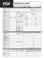 Personal Data Sheet 2017 Revised Blank Form