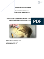 (TFM) Programa de Estimulacion Cognitiva en Personas Mayores Con Demencia