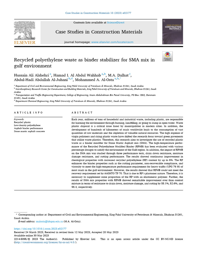 Use Plastic In Sma Mix Pdf Road Surface Thermogravimetric Analysis