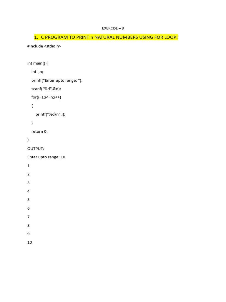 Exercise - 8 | PDF | Teaching Methods & Materials