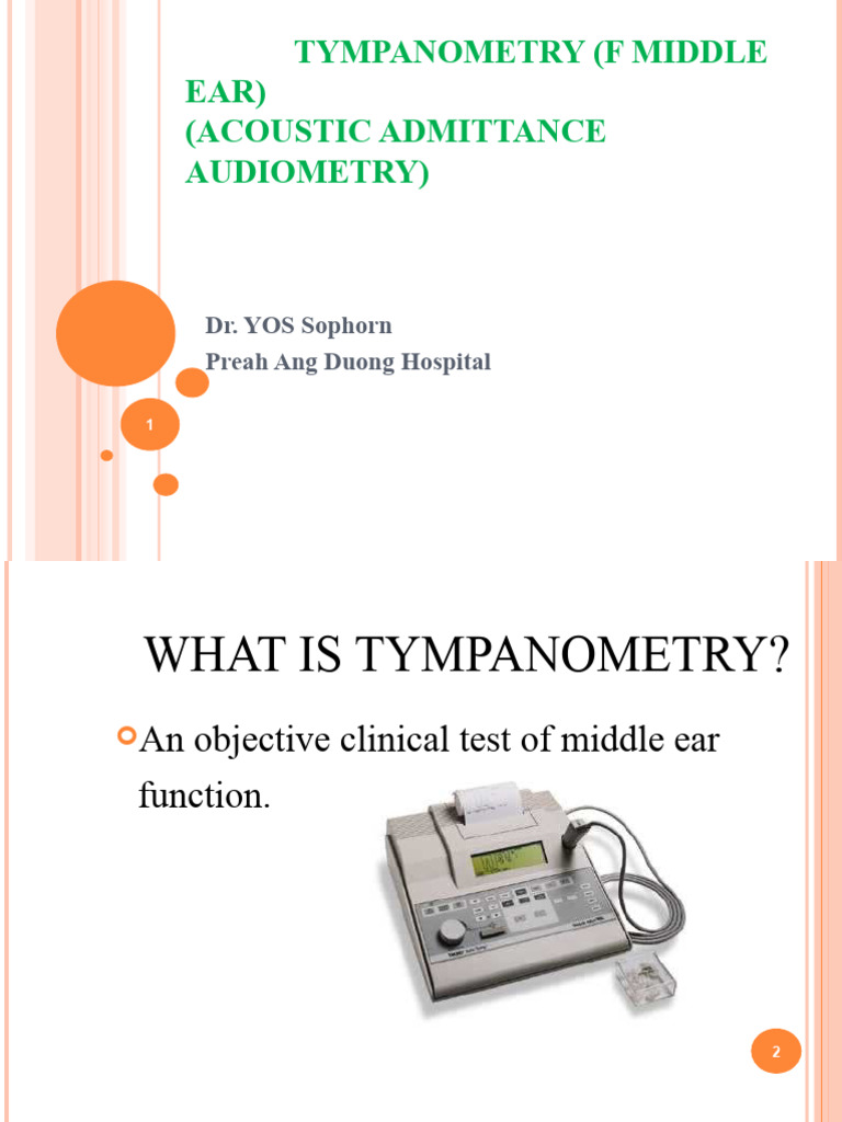 Tympanometry PDF Ear Hearing