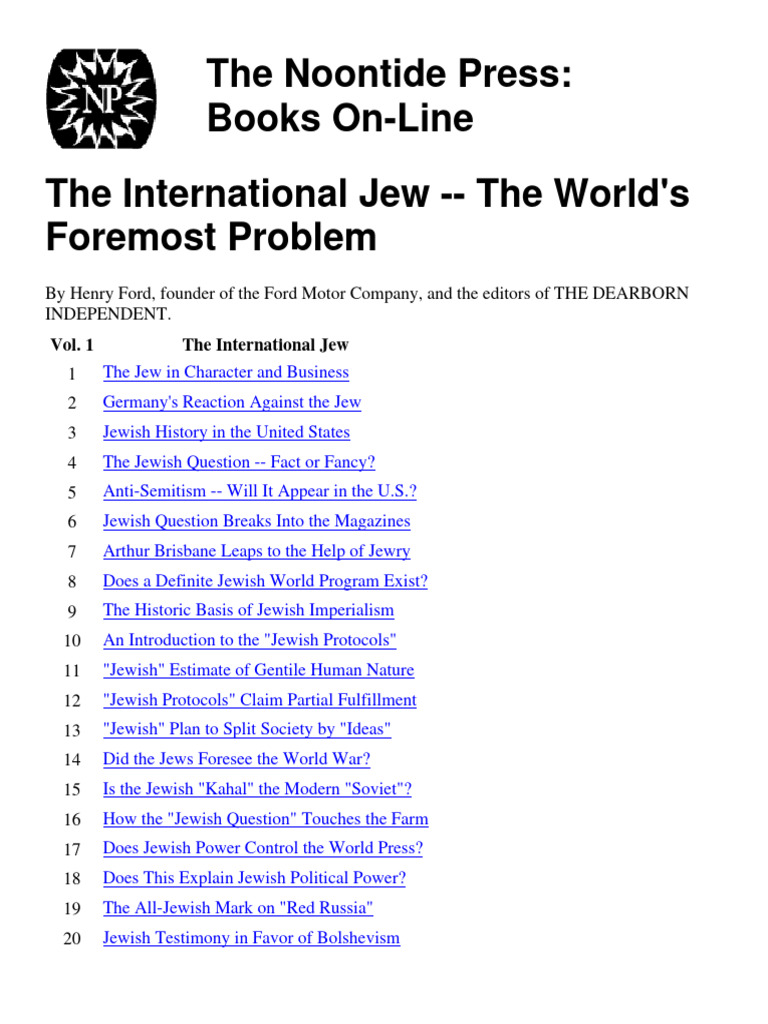 Der Internationale Jude 1 Henry Ford 1942 | Aukro
