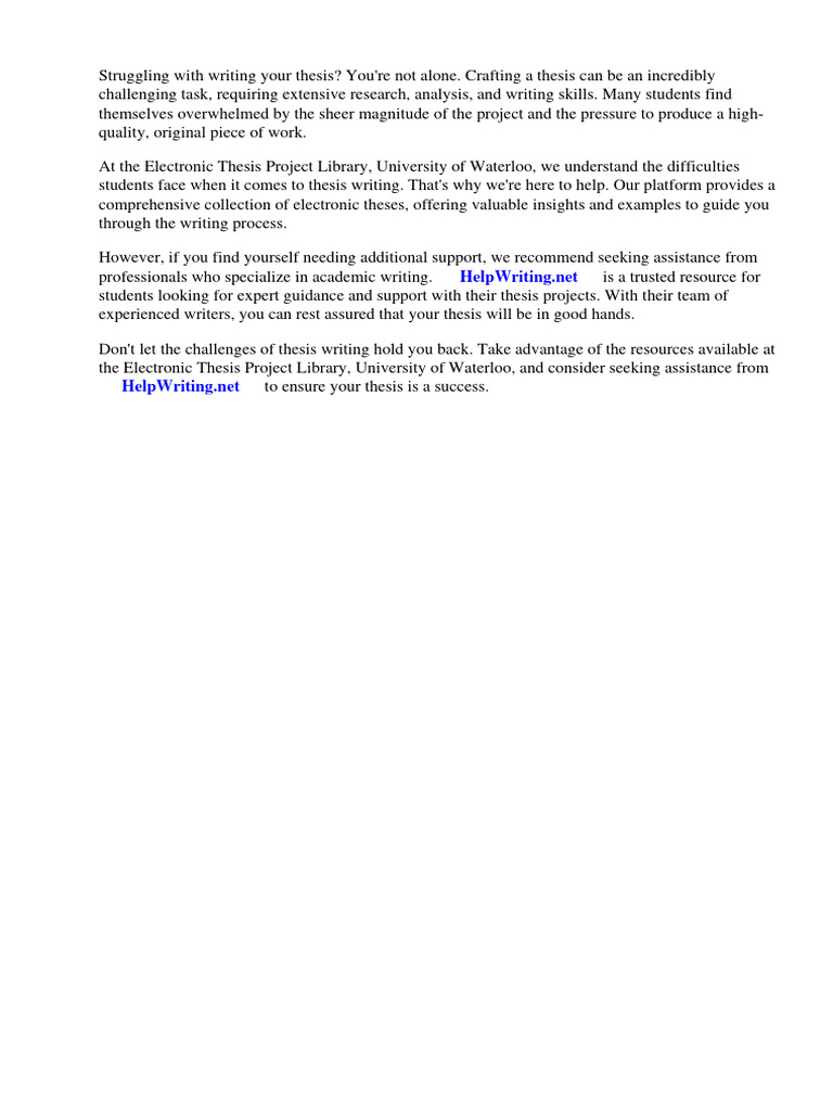 Electronic thesis project library university of waterloo pdf thesis