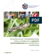 Situacion Actual y Recomendaciones para El Control de La Langosta Centroamericana en Los Paises de La Region OIRSA