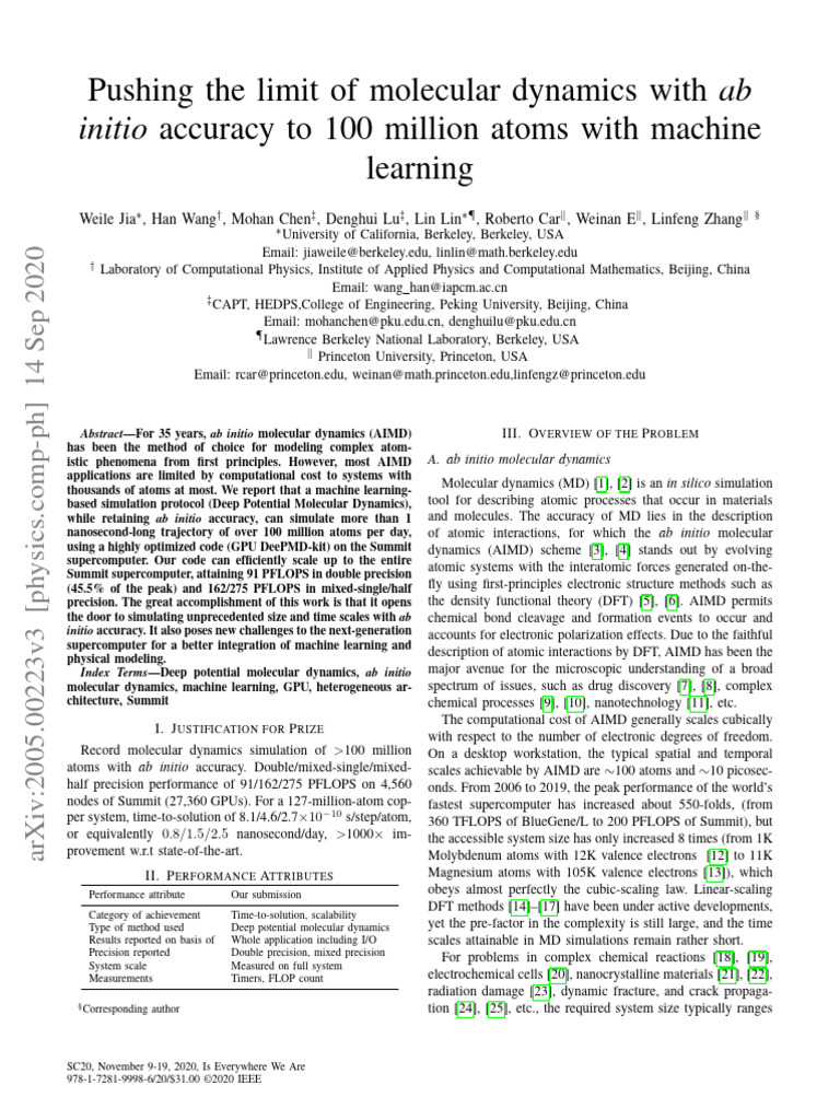 Machine Learning Boosts Molecular Dynamics | PDF