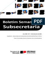 Boletim Semanal Subsecretaria Ano 2024 - #7 - 23 de Fevereiro de 2024