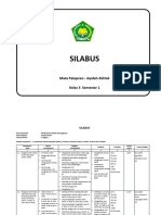 Silabus Kelas 3 & 4