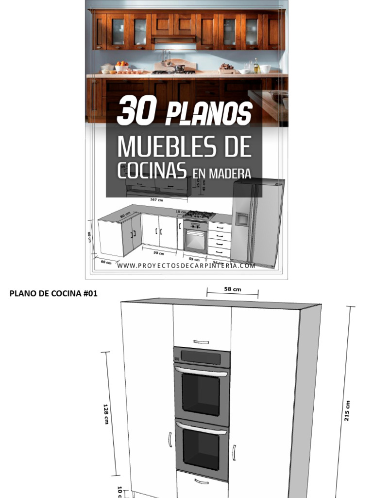 Planos de Cocina: 30 Diseños | PDF | Hogar, jardinería y bricolaje