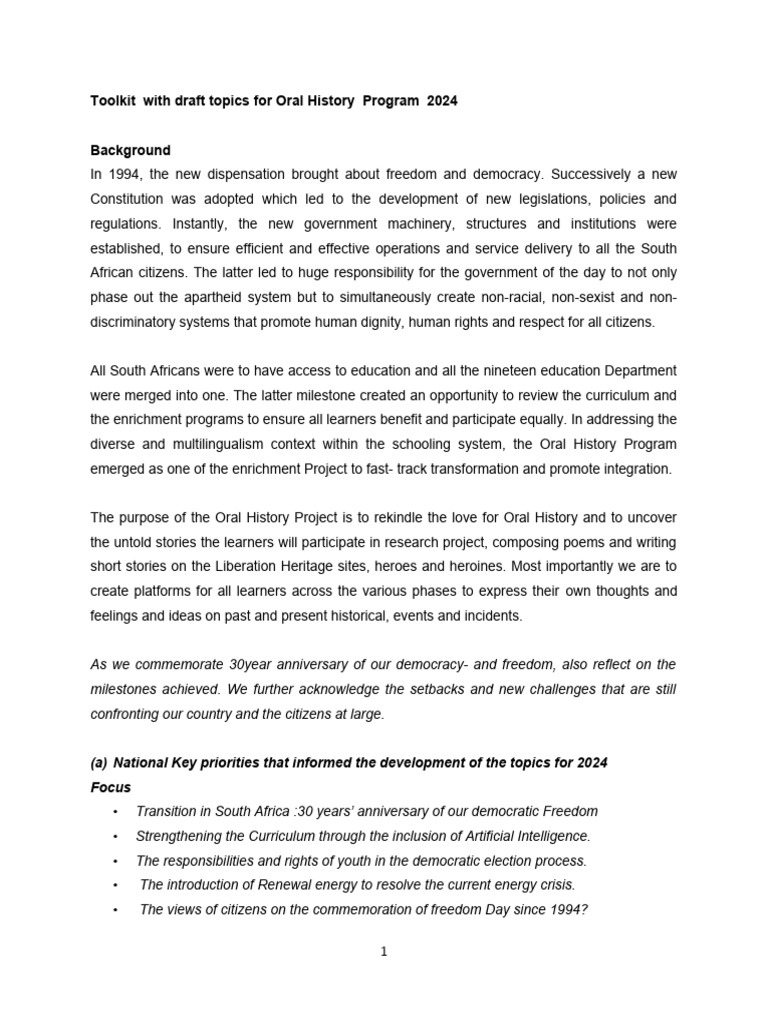 Draft toolkit for oral history working document for 2024 pdf lesson