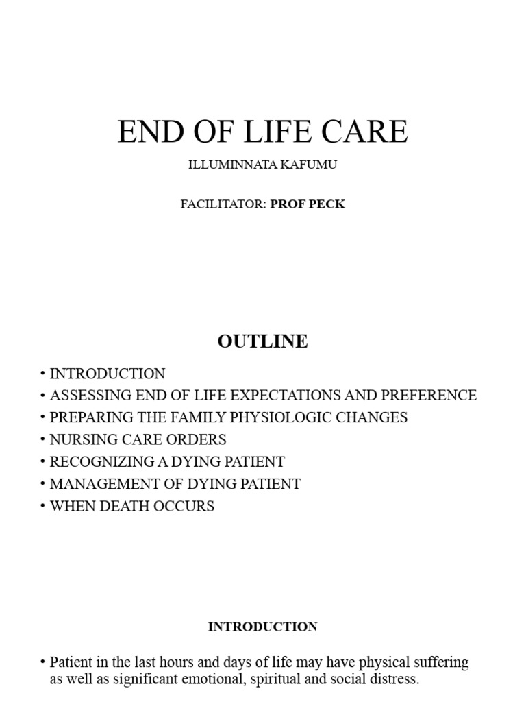End of Life Care | PDF | End Of Life Care | Palliative Care